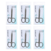 Basicare Stainless Steel Arrow Nail Scissors Precision Ground Bundle of 6