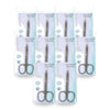 Basicare Stainless Steel Nail Scissors Cutter Clipper Trimmer 3.5 Inch Pack of 10