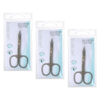 Basicare Stainless Steel Nail Scissors Bundle of 3 3.5 Inch Precision Trimmer