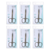 Basicare Stainless Steel Nail Scissors 3.5 Inch 6 Pack