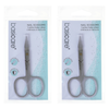 Basicare Stainless Steel Curved Nail Scissors Precision Grooming 3.5 Inch x 2