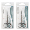 Basicare Extra Fine Curved Cuticle and Hangnail Scissors Precision x2