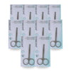 Basicare Toddler Safety Nail Scissors with Stainless Steel Blunt Rounded Tips Pack of 10