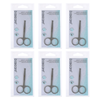 Basicare Toddler Safety Nail Scissors 6 Pack Stainless Steel Blunt Tips