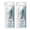 Basicare Stainless Steel Nail Clippers 2 Pack Contoured Blades File Keychain