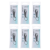 Basicare Stainless Steel Nail Clipper Bundle of 6 with File and Keychain