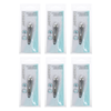 Basicare Cuticle Clipper Bundle 6 Pack Stainless Steel Nail Grooming