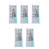 Basicare Stainless Steel Nail Clipper 5 Pack Contoured Blades Laser File