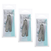 Basicare Stainless Steel Toenail Clipper Bundle of 3 with Catcher Laser File