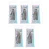 Basicare Stainless Steel Toenail Clipper with Catcher and Laser File 5 Pack