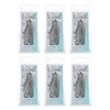 Basicare Stainless Steel Toenail Clipper with Catcher and Laser File 6 Pack