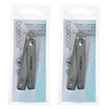Basicare Stainless Steel Straight Toenail Clippers with Catcher Pack of 2
