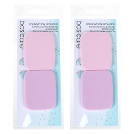 Basicare Foundation Sponge SBR Makeup Applicator 5.5 x 4.3cm Bundle of 2