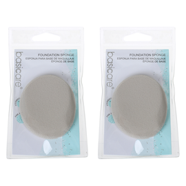 Basicare Foundation Sponge 6 x 7cm Soft Durable Wet or Dry 2 Pack