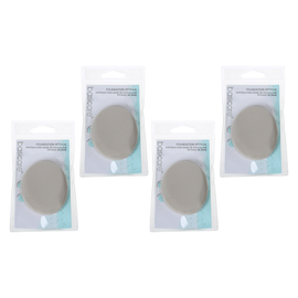 Basicare Bundle of 4 Foundation Sponge 6 x 7cm Soft Durable Wet or Dry