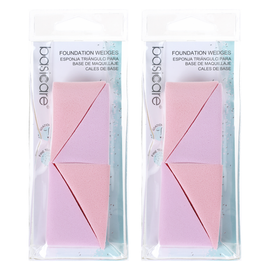Basicare Foundation Wedges Latex Free Reusable Washable Makeup Sponges x 2