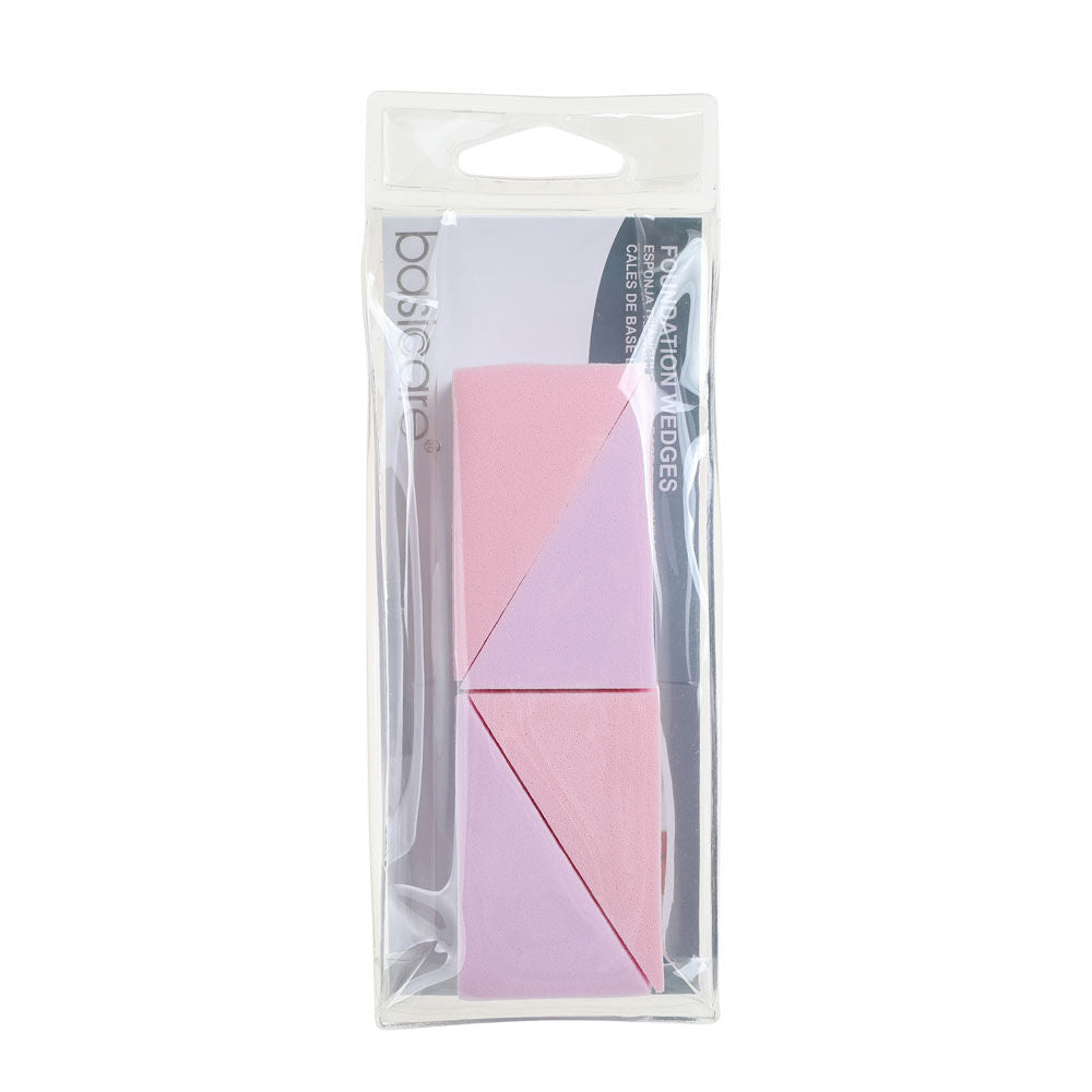 Basicare Foundation Wedges Latex Free Reusable Washable Makeup Sponge Set
