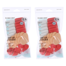 Basicare Rectangle Makeup Sponges 48 Pack Soft Reusable Cosmetic Applicators