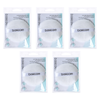 Basicare Compact Velour Powder Puff Makeup Applicator Pack of 5