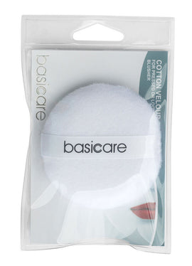 Basicare Compact Velour Puff Blusher Makeup Tool Soft Cotton Powder Applicator