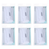 Basicare White Cosmetic Headband Towel 6 Pack Makeup Facial Cleansing