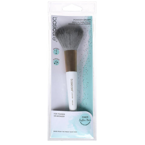 Basicare Powder Brush 16.5cm Soft Synthetic Bristles for Smooth Makeup Finish