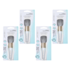 Basicare Compact Powder Brush 4 Pack Soft Goat Hair for Powder and Bronzer