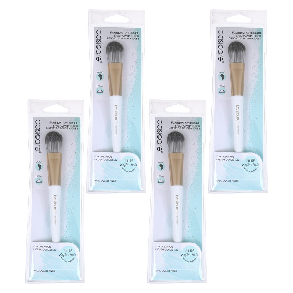 Basicare Foundation Brush 16cm Bundle of 4