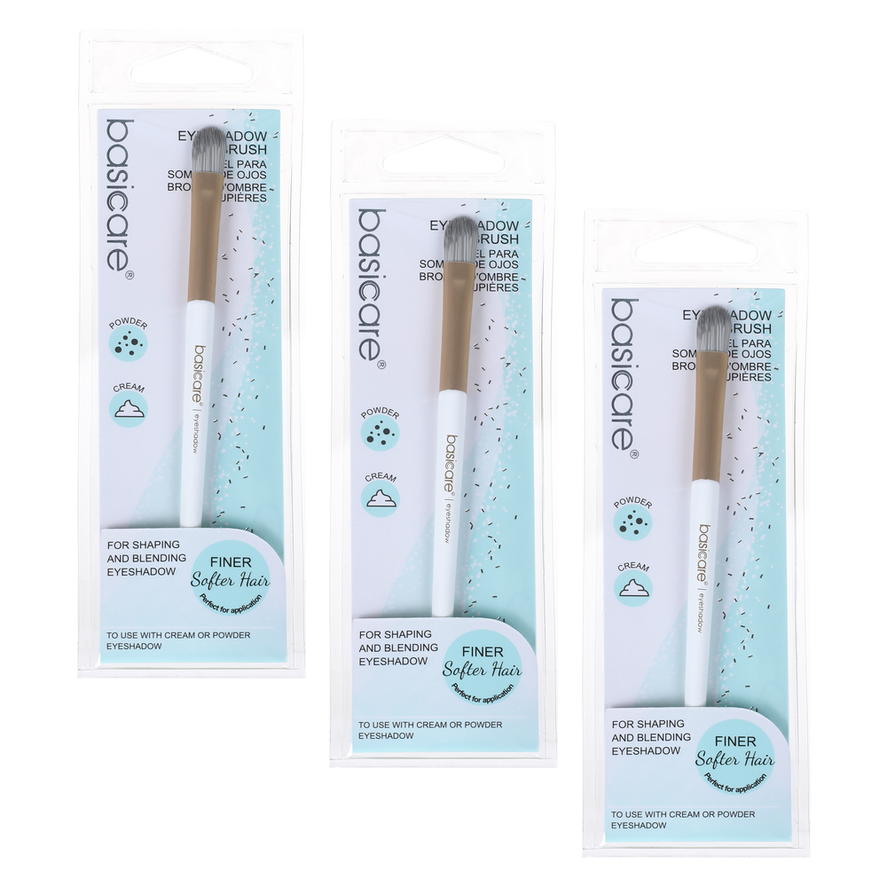Basicare Eyeshadow Brush 13cm 3 Pack Bundle