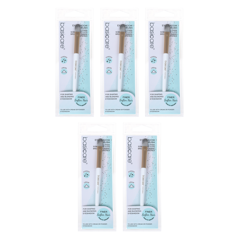 Basicare Eyeshadow Brush 13cm Makeup Brush Bundle of 5
