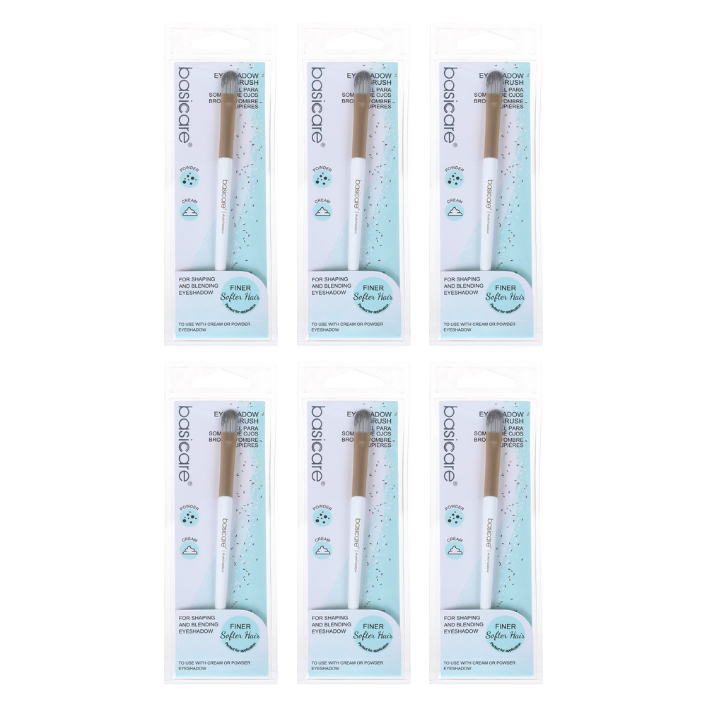 Basicare 6 Pack Eyeshadow Brush 13cm Bundle