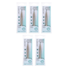 Basicare Retractable Lip Liner Brush Bundle of 5 Travel Nylon Bristles