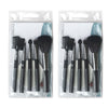 Basicare 5 Piece Cosmetic Application Brush Set with Foundation Sponge x 2