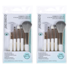 Basicare 5 Piece Cosmetic Application Brush Set with Foundation Sponge x 2
