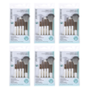 Basicare Bundle of 6 5 Piece Makeup Brush Sets with Foundation Sponge