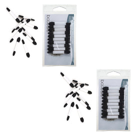 Basicare Eyeshadow Applicators Double Ended Washable Set of 10 x 2