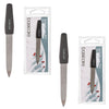 Basicare Sapphire Double Sided Nail File 2 Pack Professional Nail Care