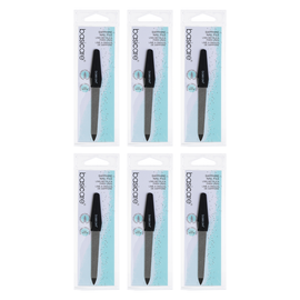 Basicare Sapphire Nail File 115mm Bundle of 6 Double Sided Professional