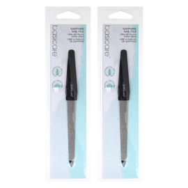 Basicare Sapphire Nail File 15cm Double Sided Professional 2 Pack