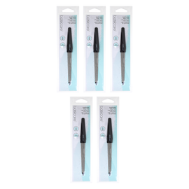 Basicare Sapphire Nail File 15cm Bundle of 5 Double Sided Professional