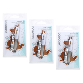 Basicare Baby Nail Kit 3 Pack Safe Clippers and File Infant Nail Care