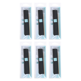 Basicare Extra Fine Nail Shaper 11.5cm Dual Sided 6 Pack Bundle