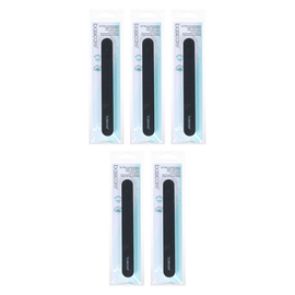Basicare Ultra Cushioned Nail Shaper Dual Sided Medium Fine 5 Pack Bundle