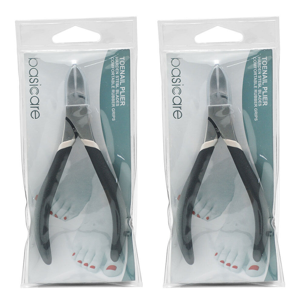 Basicare Toenail Plier 5 Inch Twin Pack Professional Pedicure Tool