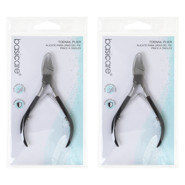 Basicare Toenail Plier 5 Inch Twin Pack Professional Pedicure Tool