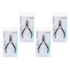 Basicare Toenail Plier 5 Inch Bundle of 4 Chiropody Pedicure Tools
