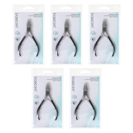 Basicare Toenail Plier 5 Inch Pedicure Tool Bundle of 5
