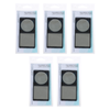 Basicare Duo 5 Pack Magnifying Compact Mirror Black Folding Portable