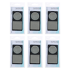 Basicare Duo Magnifying Compact Mirror Black Bundle of 6 Folding Cosmetic Mirror