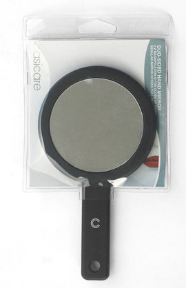Basicare Duo Sided Hand Mirror Lightweight Travel Cosmetic Mirror 2x Magnifier